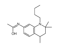 N-(1-butyl-2,2,4-trimethyl-3,4-dihydroquinolin-7-yl)acetamide Structure