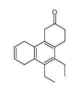 1,2,3,4,5,8-Hexahydro-3-oxo-9,10-diethyl-phenanthren结构式