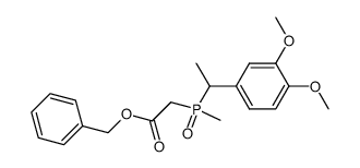 ((dimethoxy-3,4 phenyl)-1 ethyl) methylphosphinylacetate de benzyle Structure