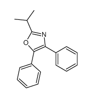 4,5-diphenyl-2-propan-2-yl-1,3-oxazole Structure