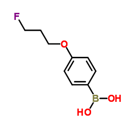 (4-(3-氟丙氧基)苯基)硼酸结构式