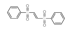 反-1,2-双(苯基磺酰基)乙烯结构式