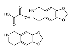 oxalic acid,5,6,7,8-tetrahydro-[1,3]dioxolo[4,5-g]isoquinoline结构式