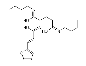 N,N'-dibutyl-2-[[(E)-3-(furan-2-yl)prop-2-enoyl]amino]pentanediamide结构式