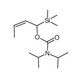 (Z)-N,N-Diisopropylcarbamidsaeure-<1-(trimethylsilyl)-2-butenylester>结构式