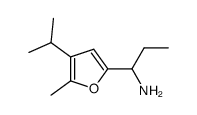 (1-(4-isopropyl-5-methyl-2-furyl)propyl)amine Structure