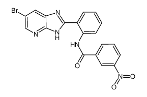 N-[2-(6-bromo-3H-imidazo[4,5-b]pyridin-2-yl)phenyl]-3-nitrobenzamide Structure