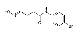 4-hydroxyimino-valeric acid-(4-bromo-anilide) Structure