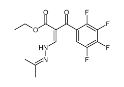 3-(Isopropylidenhydrazino)-2-(2,3,4,5-tetrafluorbenzoyl)acrylsaeure-ethylester Structure