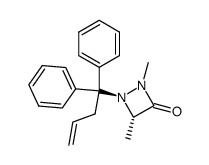 2,4-dimethyl-1-(1,1-diphenylbut-3-en-1-yl)-1,2-diazetidin-3-one Structure