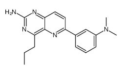 4-n-propyl-6-(3-(N,N-dimethylamino)phenyl)pyrido[3,2-d]pyrimidin-2-ylamine结构式