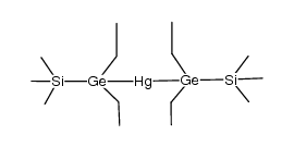 bis(trimethylsilyldiethylgermyl)mercury Structure