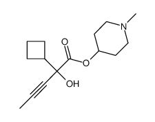 1-Methyl-4-piperidyl cyclobutyl(1-propynyl)glycolate结构式