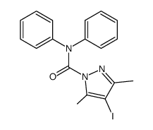 4-iodo-3,5-dimethyl-pyrazole-1-carboxylic acid diphenylamide Structure