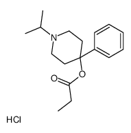 (4-phenyl-1-propan-2-ylpiperidin-4-yl) propanoate,hydrochloride Structure