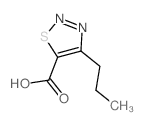 4-propyl-1,2,3-thiadiazole-5-carboxylic acid structure