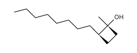 (1R,2R)-1-methyl-2-octylcyclobutanol结构式