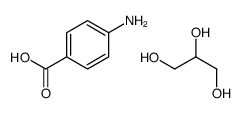 4-aminobenzoic acid,propane-1,2,3-triol Structure
