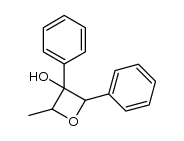 2-methyl-3,4-diphenyloxetan-3-ol结构式