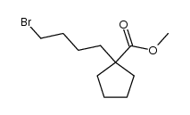 1-(4-bromobutyl)cyclopentane carboxylic acid methyl ester Structure