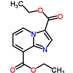 Imidazo[1,2-a]pyridine-3,8-dicarboxylic acid 3,8-diethyl ester结构式