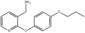 2-(4-丙氧基苯氧基)吡啶-3-基]甲胺结构式