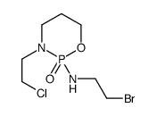 (2R)-N-(2-bromoethyl)-3-(2-chloroethyl)-2-oxo-1,3,2λ5-oxazaphosphinan-2-amine结构式