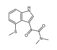 N,N-dimethyl-2-(4-(methylthio)-1H-indol-3-yl)-2-oxoacetamide结构式