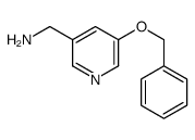 (5-phenylmethoxypyridin-3-yl)methanamine结构式