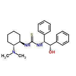 N-[(1R,2R)-2-(二甲基氨基)环己基]-N''-[(1R,2S)-2-羟基-1,2-二苯乙基]硫脲结构式