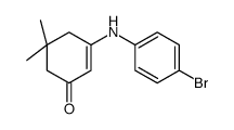 3-(4-bromoanilino)-5,5-dimethylcyclohex-2-en-1-one结构式
