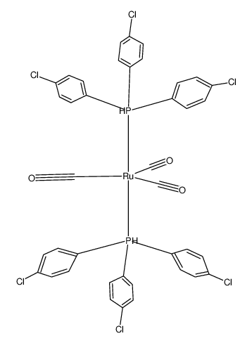Ru(CO)3(P(p-ClC6H4)3)2 Structure