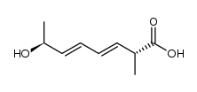 (2R,3E,5E,7S)-7-hydroxy-2-methylocta-3,5-dienoic acid结构式