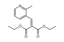 diethyl 2-(2-methylpyridyl)ethylene-1,1-dicarboxylate Structure