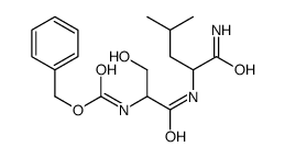 benzyl N-[1-[(1-amino-4-methyl-1-oxopentan-2-yl)amino]-3-hydroxy-1-oxopropan-2-yl]carbamate Structure