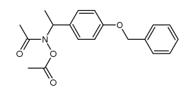 N-acetoxy-N-[1-[4-(phenylmethoxy)phenyl]ethyl]acetamide Structure