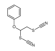 (1-phenoxy-2-thiocyanatoethyl) thiocyanate结构式