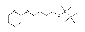 tert-butyldimethy[4-(tetrahydro-2H-pyran-2-yloxy)butoxy]silane Structure