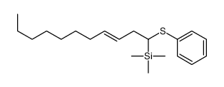 trimethyl(1-phenylsulfanylundec-3-enyl)silane Structure