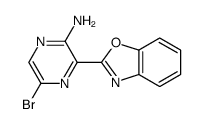 3-(1,3-benzoxazol-2-yl)-5-bromo-pyrazin-2-amine Structure