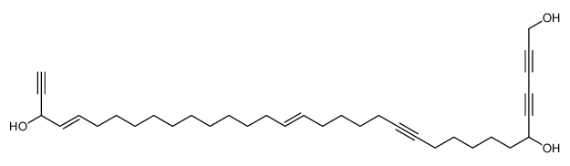 tetratriaconta-18,30-dien-2,4,12,33-tetrayne-1,6,32-triol Structure