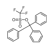 trityl trifluoromethanesulfonate Structure