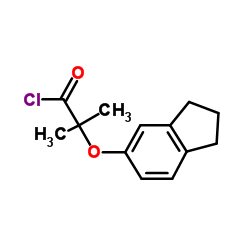 2-(2,3-Dihydro-1H-inden-5-yloxy)-2-methylpropanoyl chloride图片