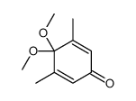 4,4-dimethoxy-3,5-dimethylcyclohexa-2,5-dien-1-one结构式