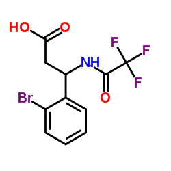 3-(2-Bromophenyl)-3-[(trifluoroacetyl)amino]propanoic acid Structure