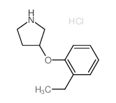 3-(2-Ethylphenoxy)pyrrolidine hydrochloride Structure