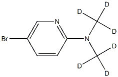 5-bromo-N,N-bis(methyl-d3)pyridin-2-amine结构式