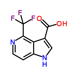 4-(Trifluoromethyl)-5-azaindole-3-carboxylic acid结构式