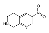 3-nitro-5,6,7,8-tetrahydro-1,7-naphthyridine结构式