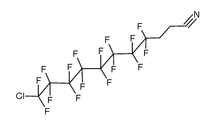 11-Chloro-4,4,5,5,6,6,7,7,8,8,9,9,10,10,11,11-hexadecafluoroundecanenitrile结构式